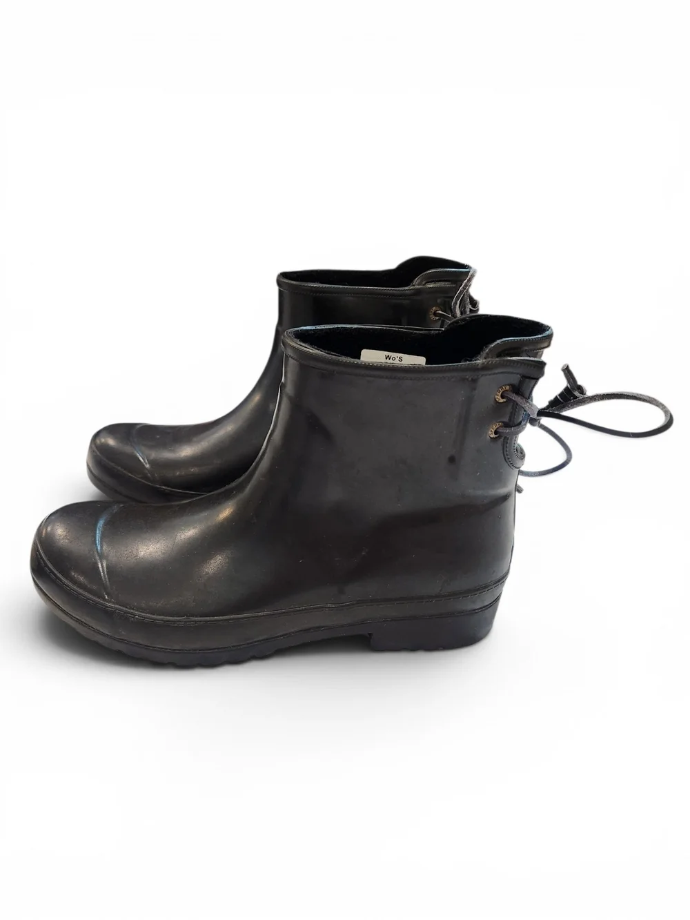Sperry Black Ankle Rain Boots